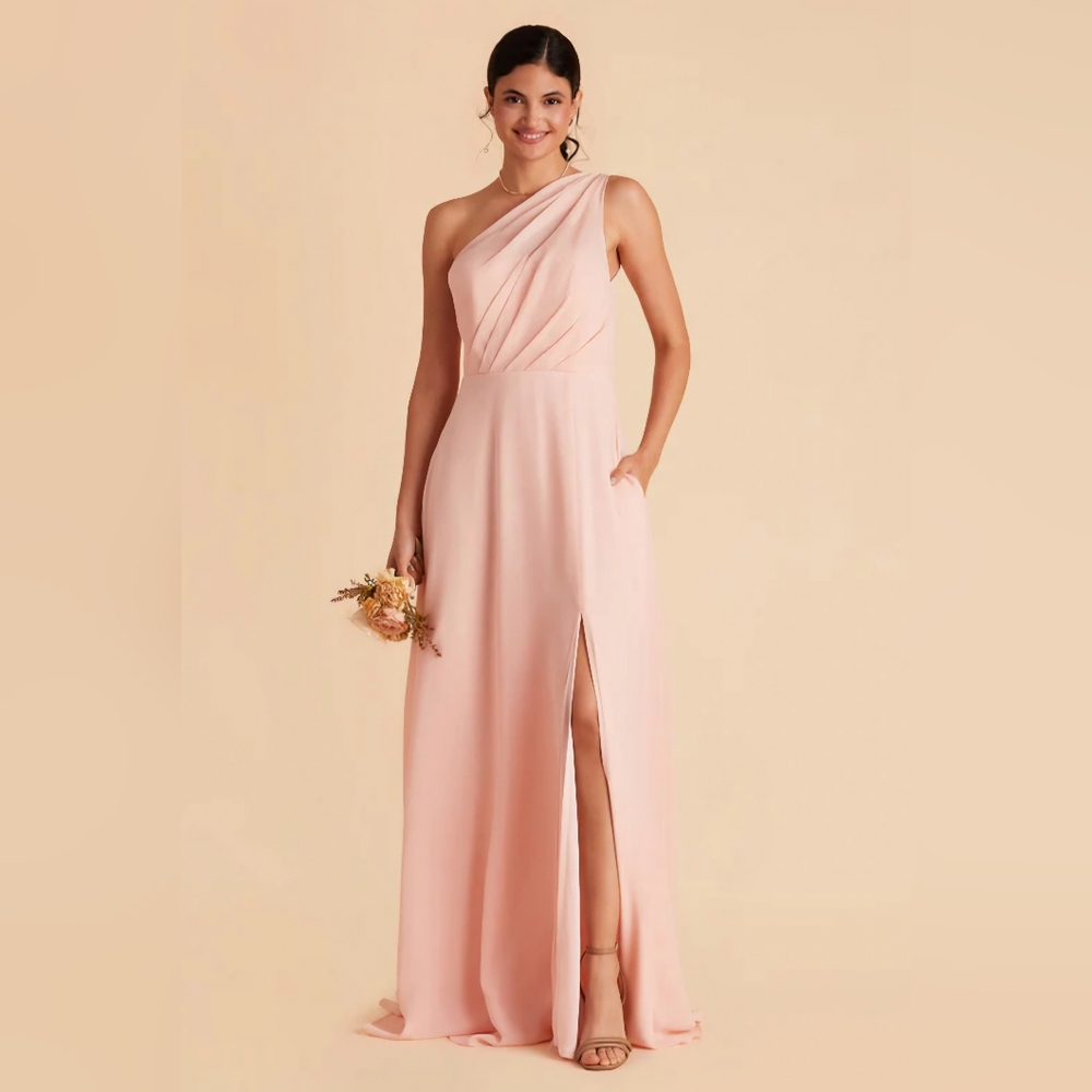 Birdy Grey Kira bridesmaid dress size M in chiffon pink